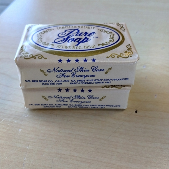 2 x Cal Ben ⭐ 5 Star Pure Soap Acne Aging No Fillers Phosphates Deadstock 2 bars - Picture 5 of 8